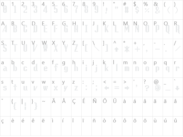 Lunchtime Doubly So Character Map