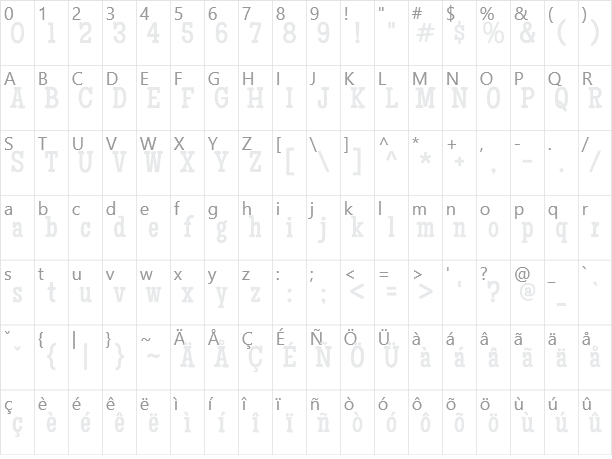 Maiden Orange Character Map