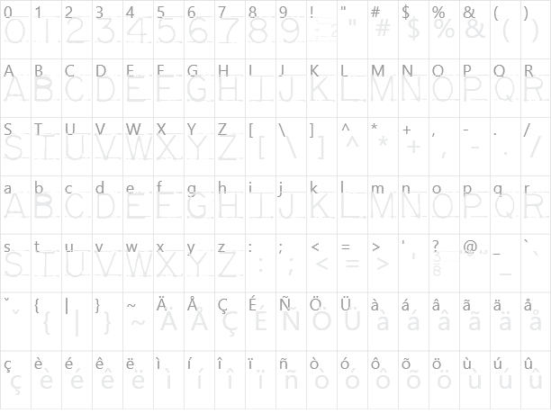 Mechanical Fun Character Map