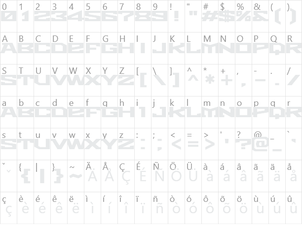 Metro Character Map