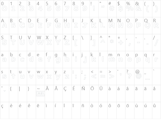 Milk Cocoa Character Map