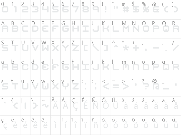 Mishmash Character Map