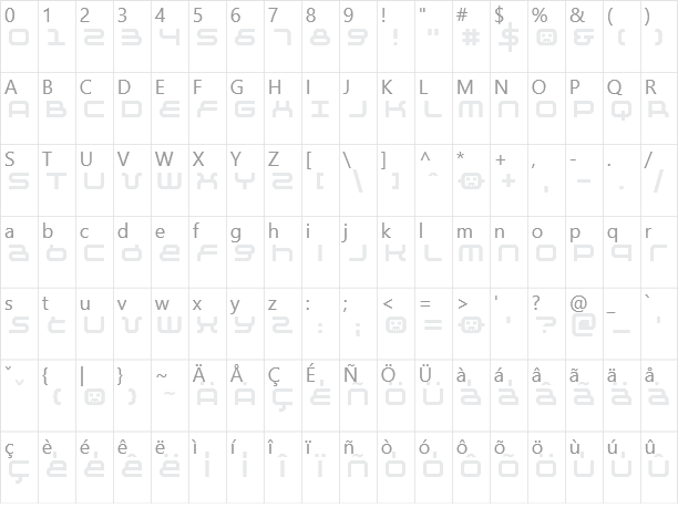 Negative 12 Character Map