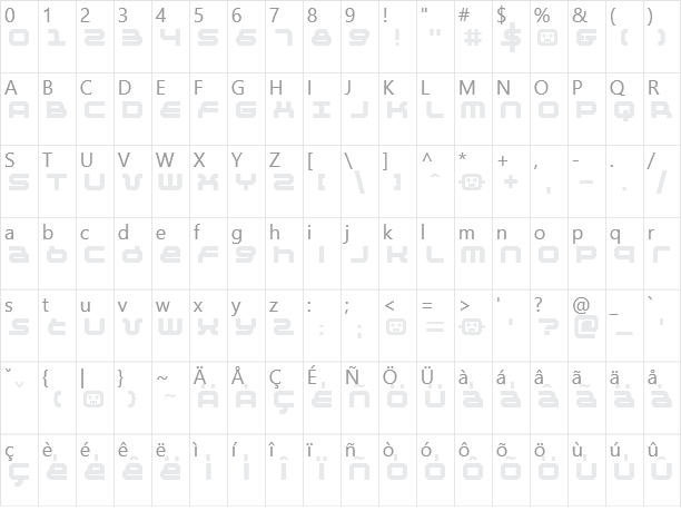 Negative 24 Character Map