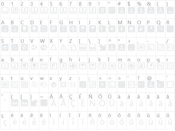 NoticeStd Character Map