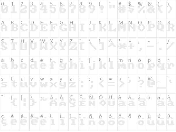 PC Senior Character Map