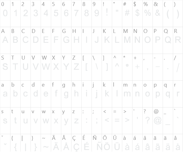 Pashtu Asad Character Map