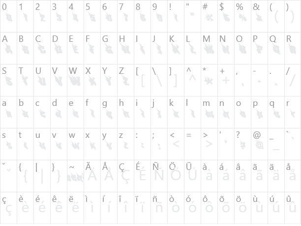 Phoenix Character Map