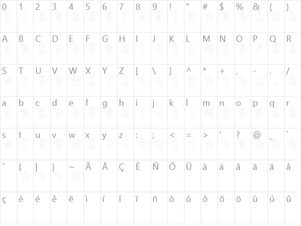 Plexifont Character Map