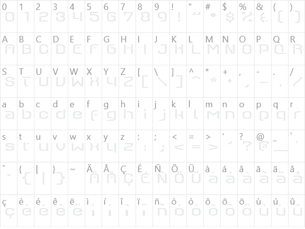 QSwitch Ax Character Map