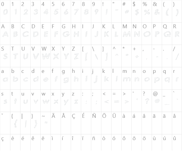 Quaverly G98 Character Map