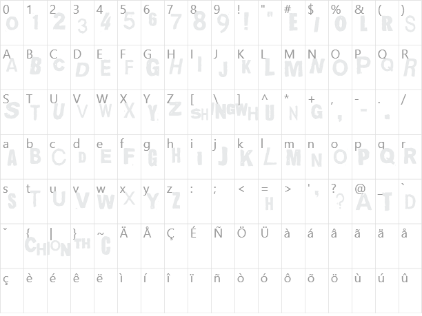 Quick End Jerk Character Map