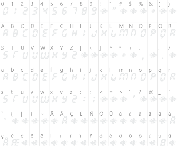 Radioland Character Map