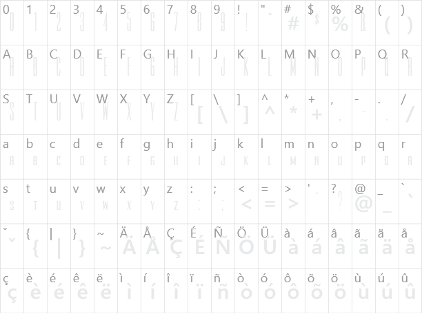 Rothman Character Map