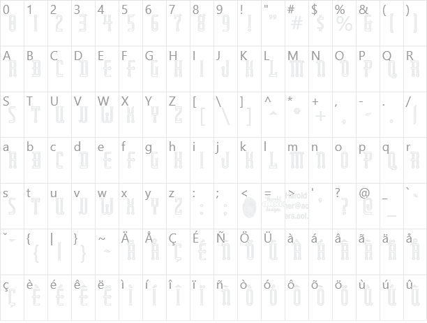 Rubaiyat Character Map