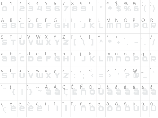 SF Automaton Character Map