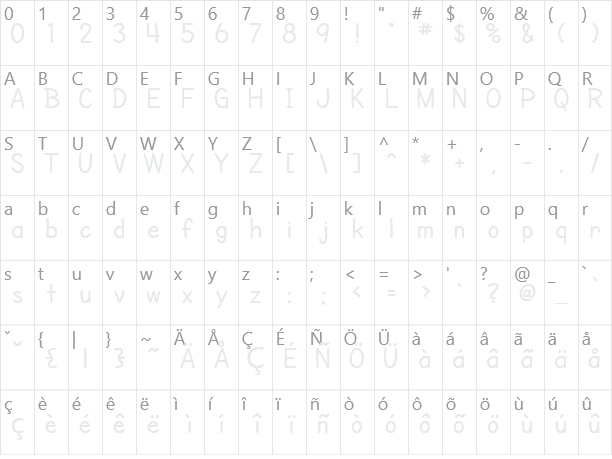 SF Cartoonist Hand Character Map