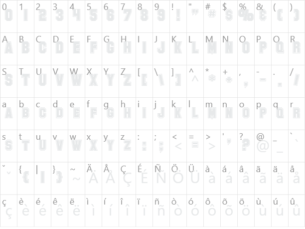 SF Collegiate Character Map