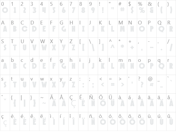 SF Speakeasy Character Map