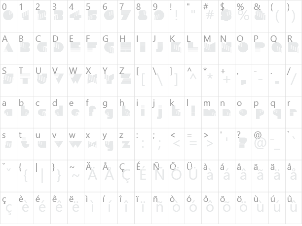 Capri Character Map