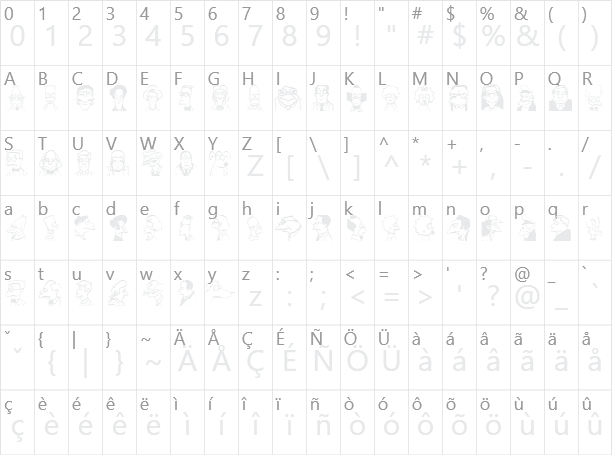 Springfield Mugshots Character Map