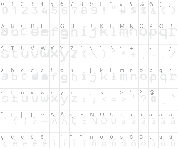 Stock Quote Character Map