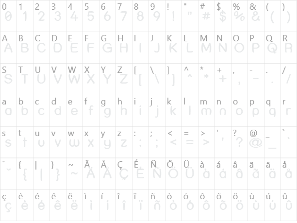 Street Humouresque Character Map