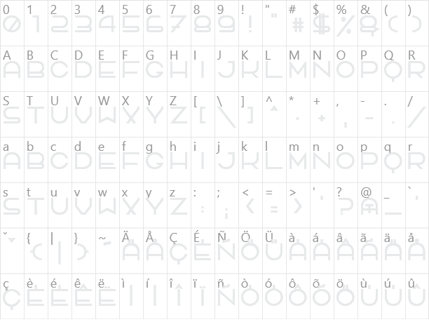 TPF Quackery Character Map