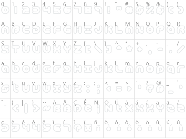 Technique OL BRK Character Map