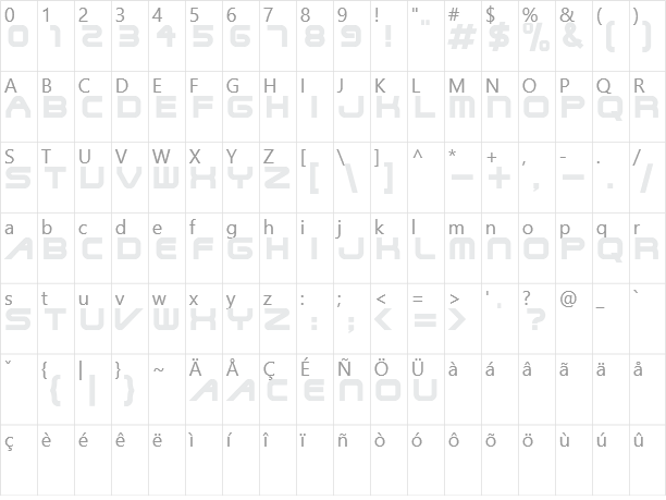 Terminator 2 Character Map