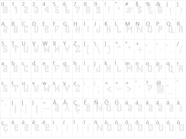 Thailandesa Character Map