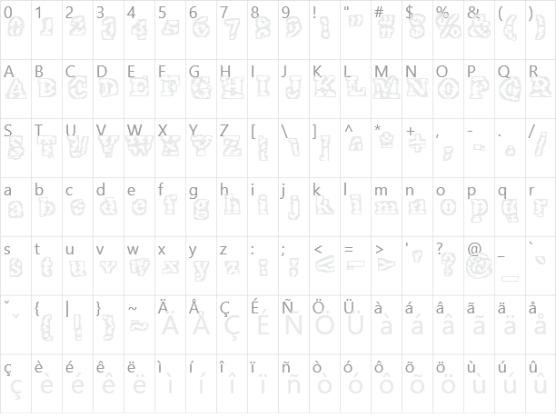 The Interzone Character Map