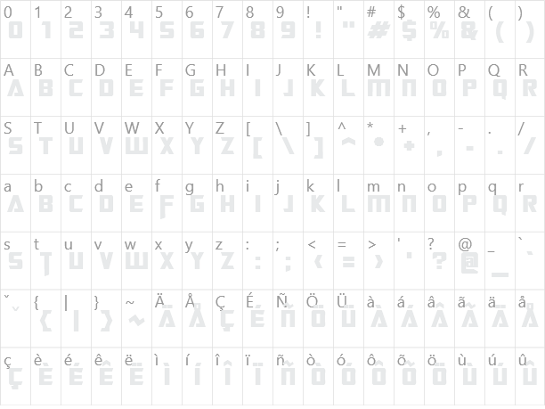 Transformers Character Map