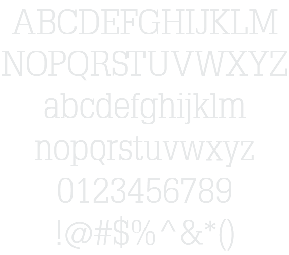 TypoSlabSerif Example