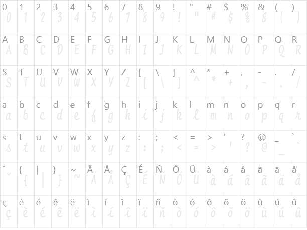 은 필기 Un Pilgi A Character Map