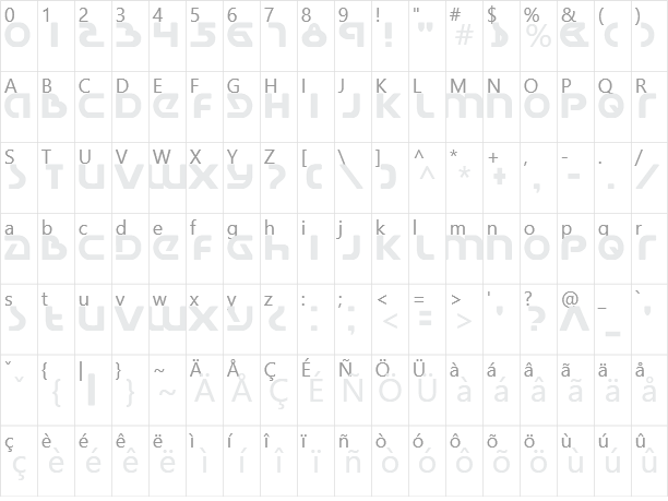 Universal Jack Character Map