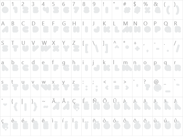 VAL Character Map