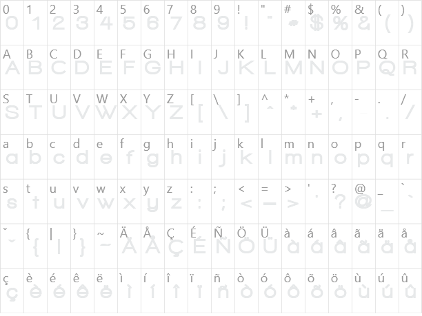 Walkway Character Map