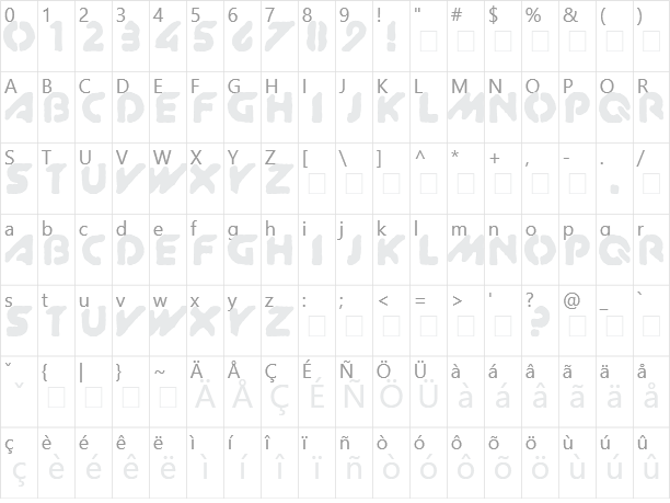 XitRAM! Character Map