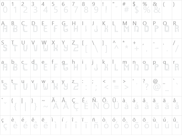 Abstrakt Character Map