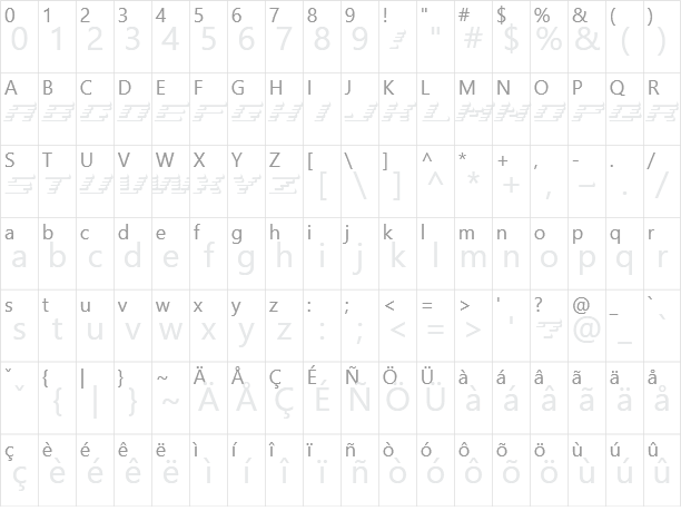 AddShade Character Map