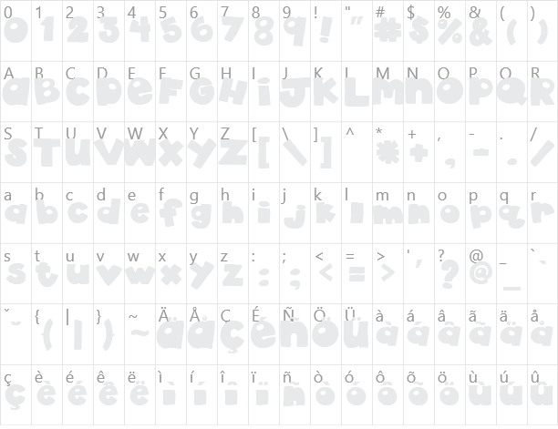 akaDylan Plain Character Map