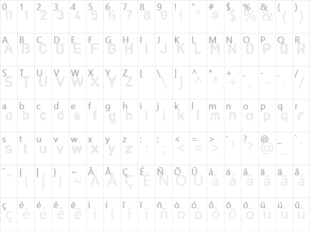 analog Character Map