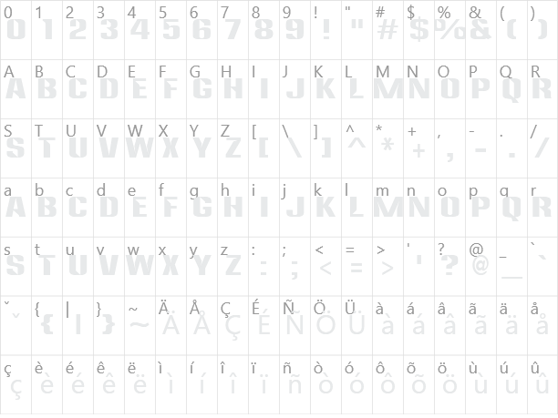 Anklepants Character Map