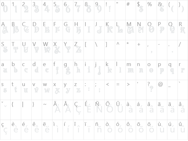 Apollo Character Map