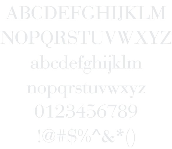 Bodoni Example