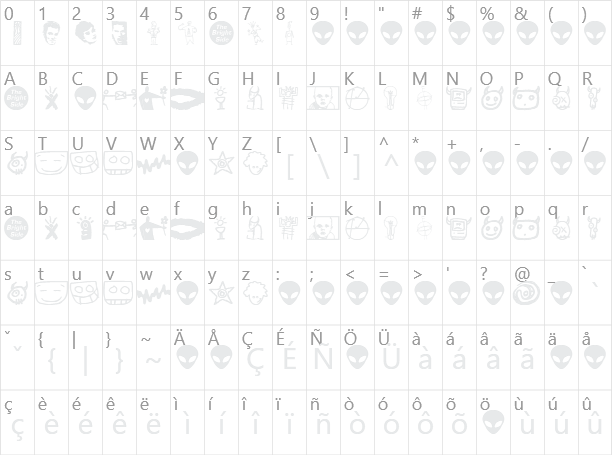 BrightSide Character Map