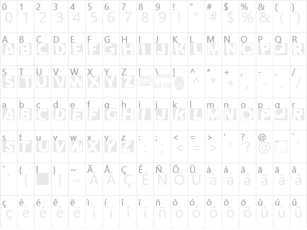 Comet Character Map