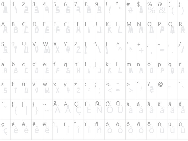 Danceclub Character Map