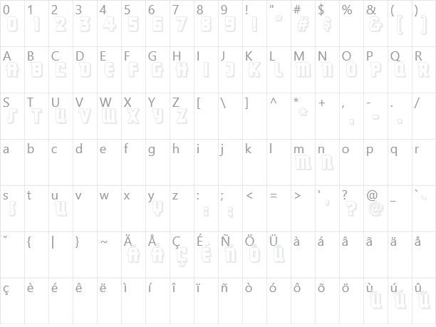 Dancing Donuts Character Map